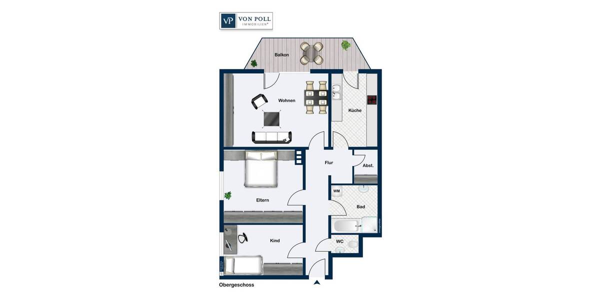 Etagenwohnung Ansbach - 3 Zimmer, 80 m&sup2;, 239.000&euro; | Angebot:25678987