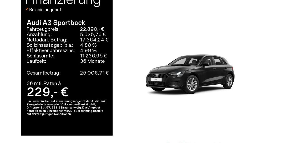 Audi A3 94.938 km 22.890 &euro; Bad Nauheim 61231