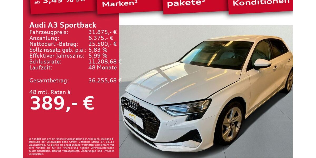 Audi A3 7.739 km 31.875 &euro; Berlin 13088