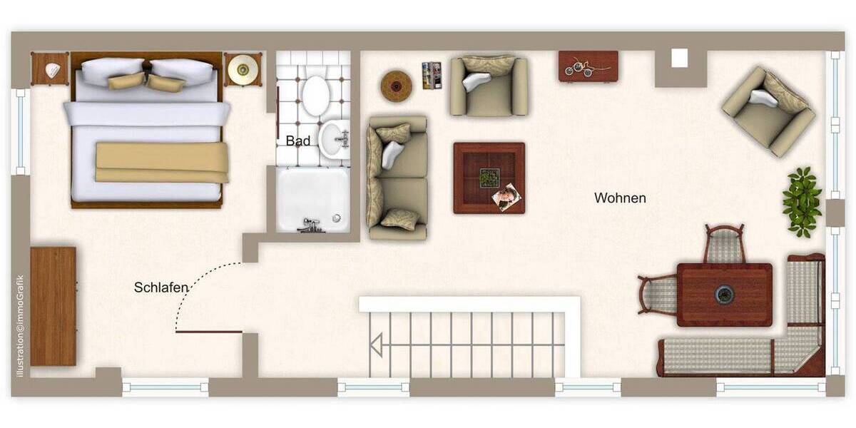 Mehrfamilienhaus, Wohnhaus Karlsruhe-Durlach Durlach - 3 Zimmer, 60 m&sup2;, 289.000&euro; | Angebot:26672944