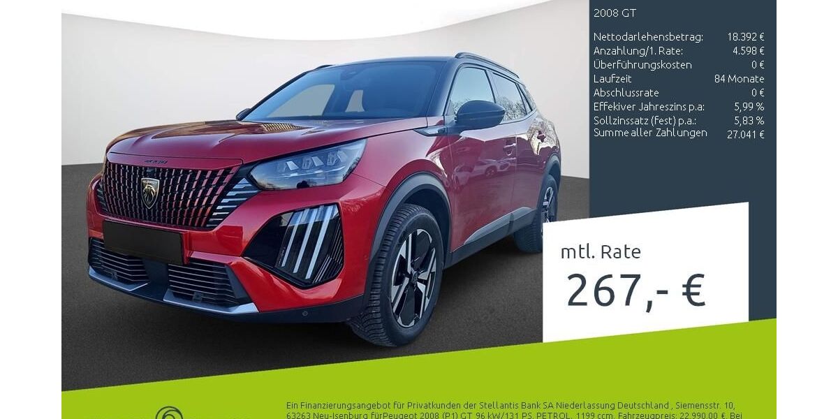 Peugeot 2008 41.178 km 22.990 &euro; Dülmen 48249