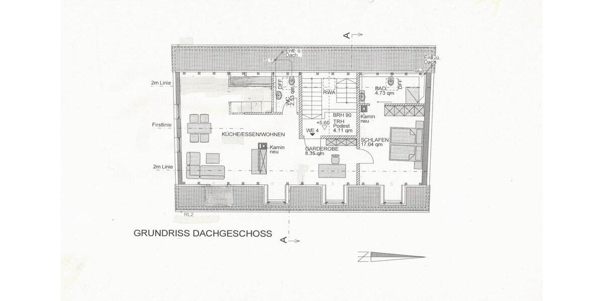 Helle, moderne Dachgeschosswohnung in Lupburg 2 zimmer