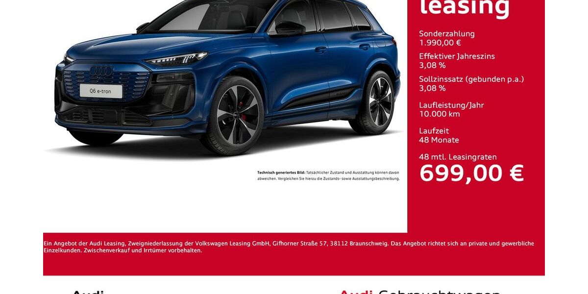 Audi Q6 e-tron 4.083 km 68.822 &euro; Dortmund 44143