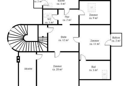 Wohnung 3 Zimmer im DG einer Jugendstilvilla in Nienstedten