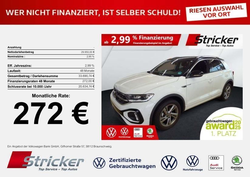 VW T-Roc 25.445 km 29.949 € Horn-Bad Meinberg 32805