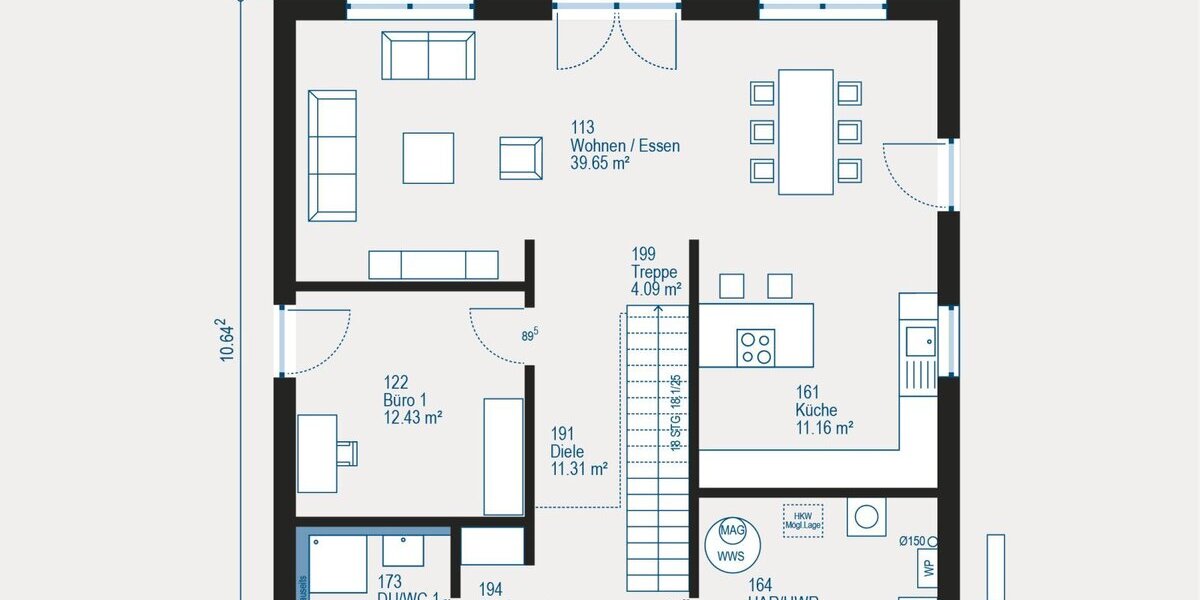 Modernes Einfamilienhaus: Viel Platz und individuelle Gestaltung auf zwei Ebenen - Einfamilienhaus Regenstauf | Angebot:27459190