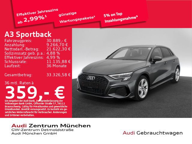 Audi A3 21.502 km 30.889 &euro; München 80935