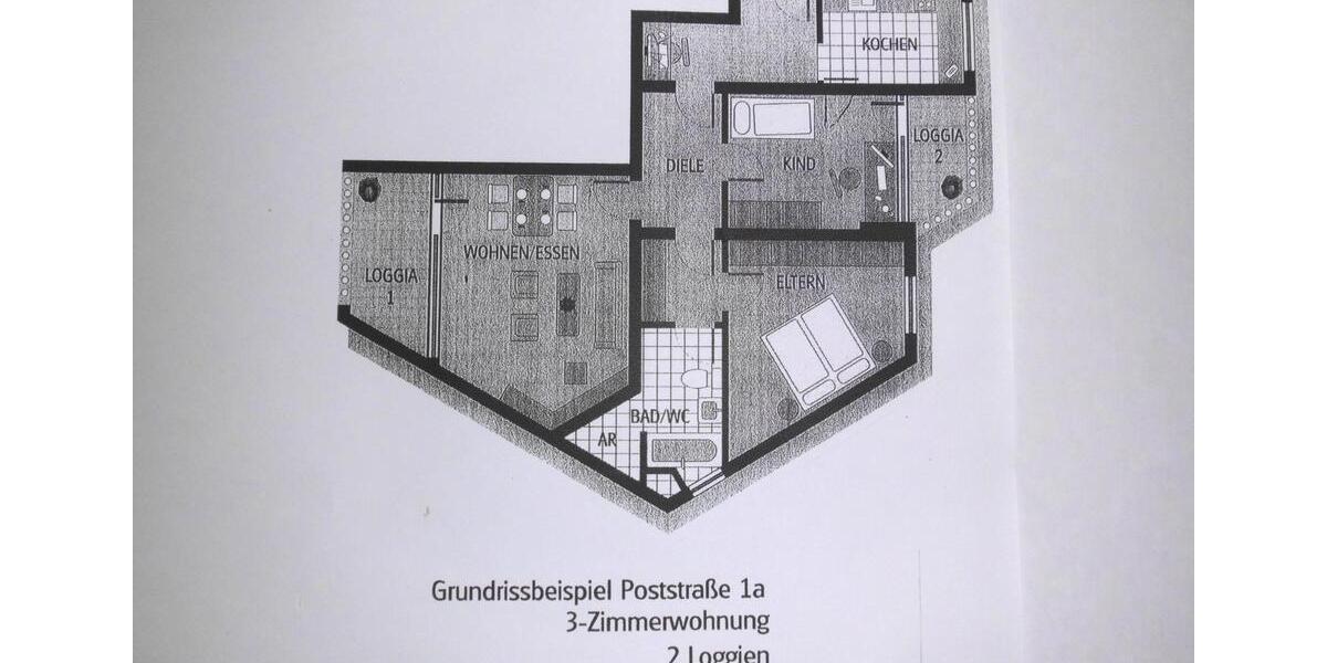Etagenwohnung Remscheid Gemarkung Bergisch Born - 3 Zimmer, 83 m&sup2;, 199.000&euro; | Angebot:24449017