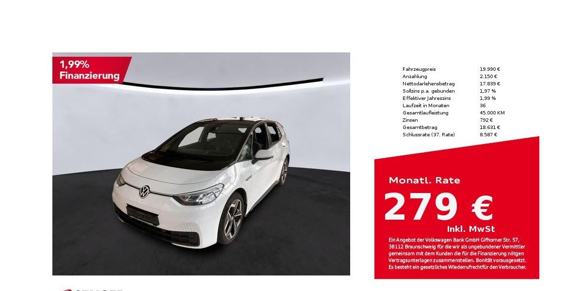 VW ID.3 67.250 km 19.990 &euro; Bad Oldesloe 23843
