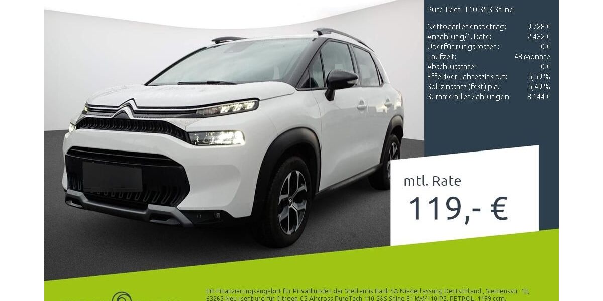 Citroen C3 Aircross 18.659 km 12.160 &euro; Bocholt 46395