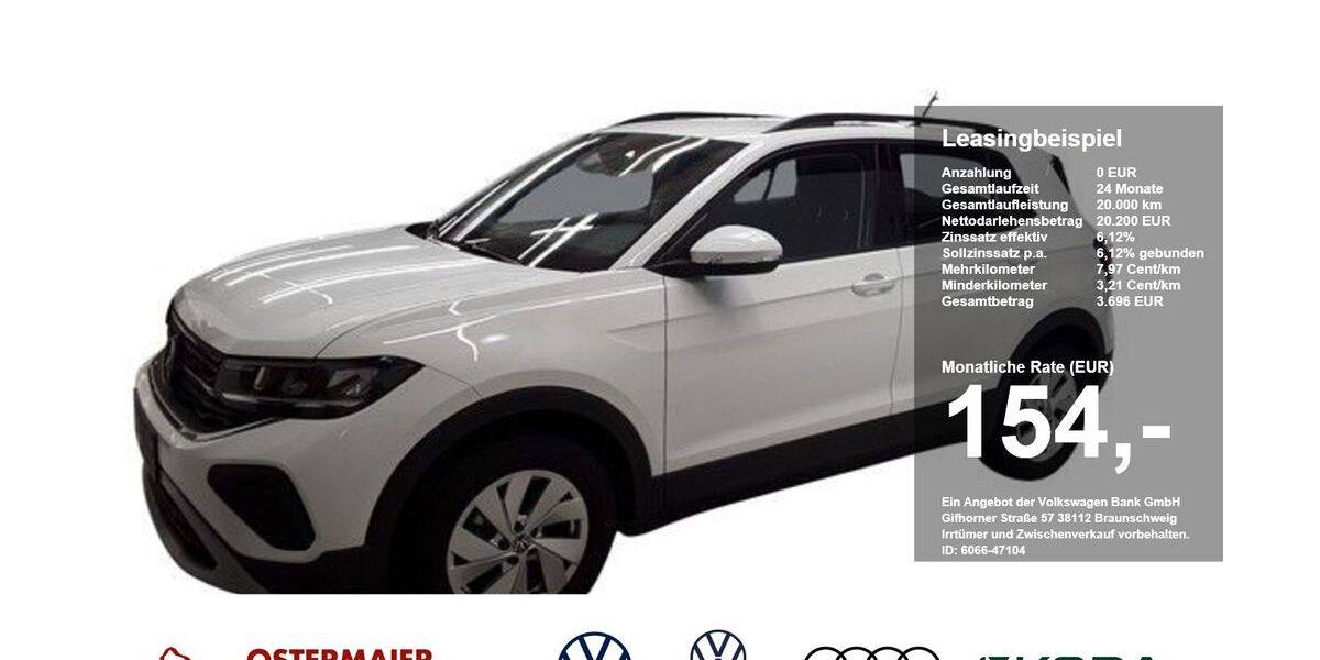 VW T-Cross 5.260 km 20.200 &euro; Eggenfelden 84307