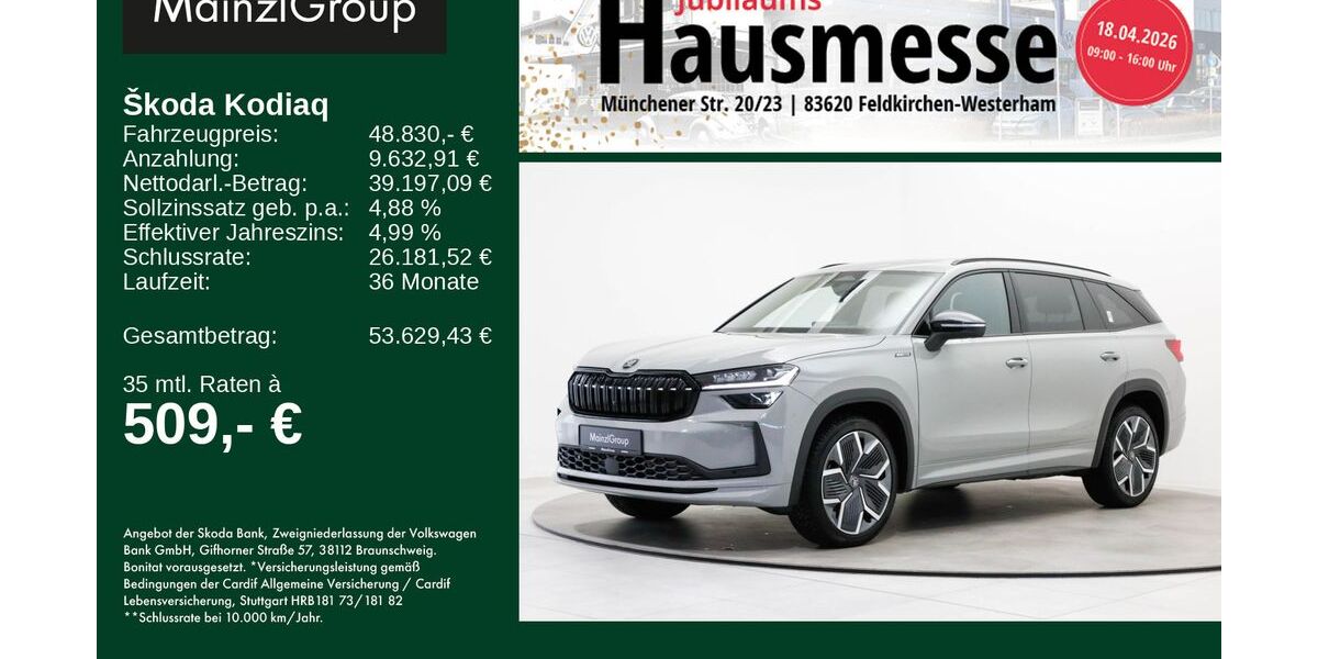Skoda Kodiaq 29.200 km 48.830 &euro; Feldkirchen/Westerham 83620