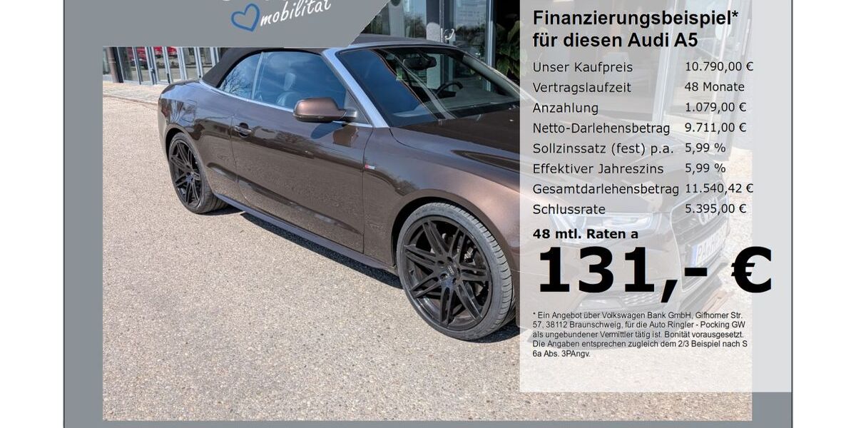 Audi A5 204.997 km 10.780 &euro; Pocking 94060