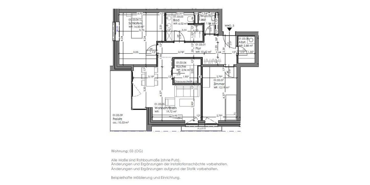 Etagenwohnung Dannenberg (Elbe) - 2 Zimmer, 52 m&sup2;, 159.805&euro; | Angebot:26432629