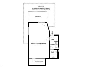 Großraum-Appartement mit Terrasse und Garten in Bonner Höhenlage - 1- Bonn Bad Godesberg | Angebot:26305714