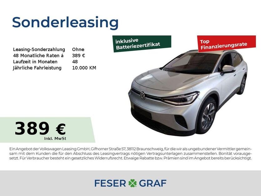 VW ID.4 14.437 km 38.880 € Fürth 90763