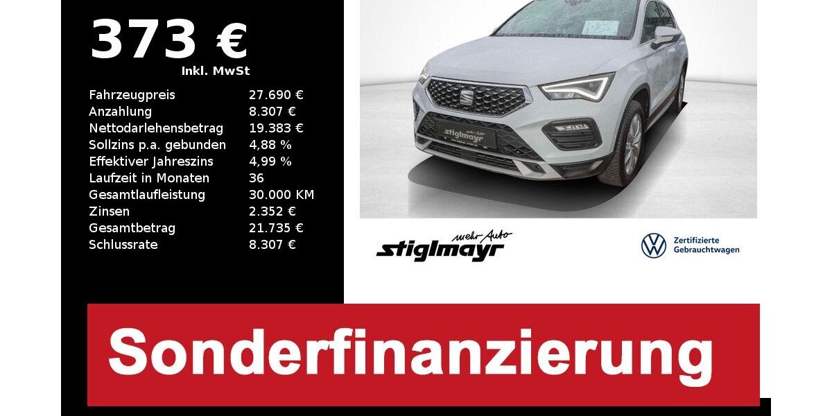 Seat Ateca 25.665 km 27.280 &euro; Pfaffenhofen/Ilm 85276