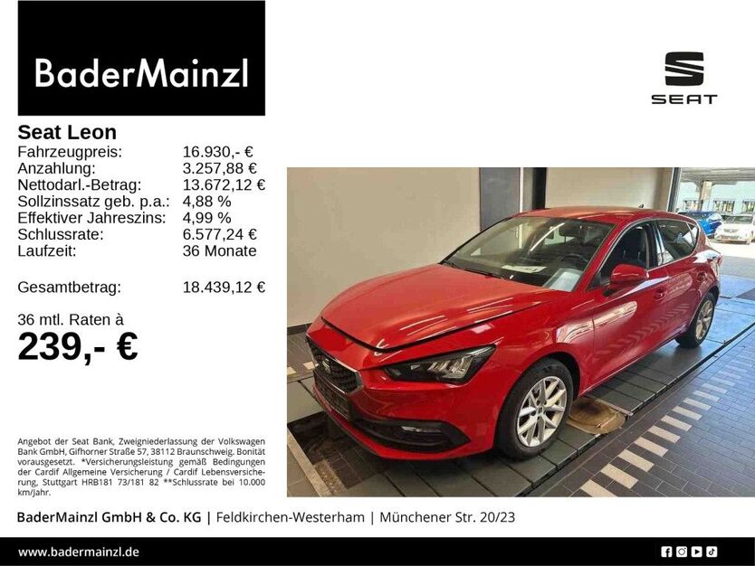 Seat Leon 66.570 km 16.560 € Feldkirchen/Westerham 83620