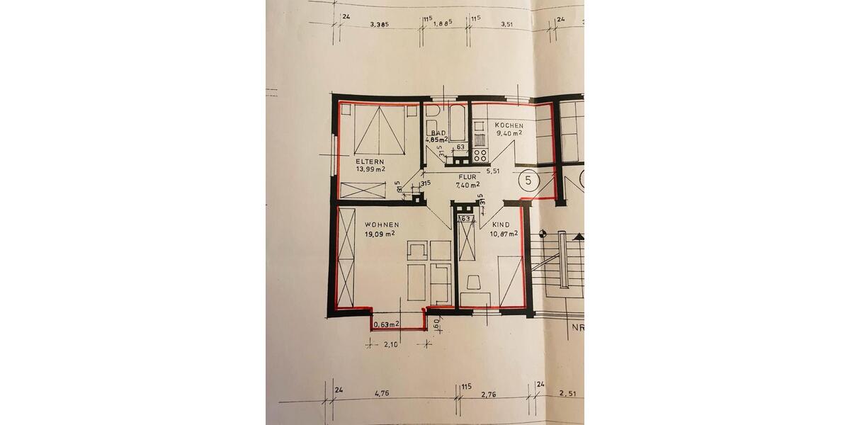 Etagenwohnung Holzminden - 3 Zimmer, 68 m&sup2;, 127.680&euro; | Angebot:26247584
