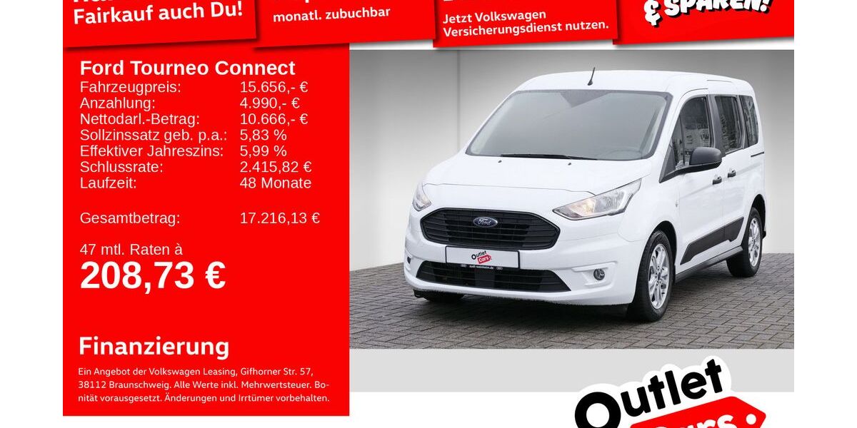 Ford Tourneo Connect 34.366 km 15.499 &euro; Mannheim 68309
