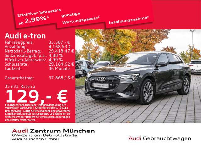 Audi e-tron 37.536 km 33.587 &euro; München 80935