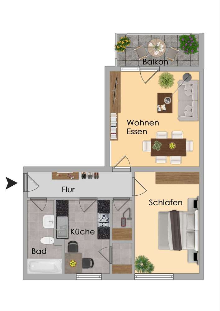 Wohnung zum Mieten in München 895,58 € 60.5 m²