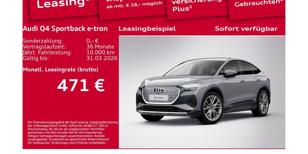 Audi Q4 e-tron 8.950 km 44.000 &euro; Berlin 10587