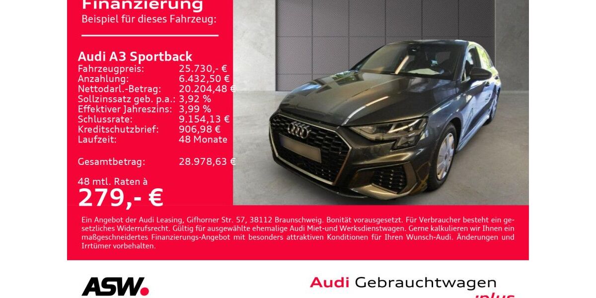 Audi A3 42.990 km 25.730 &euro; Heilbronn 74074