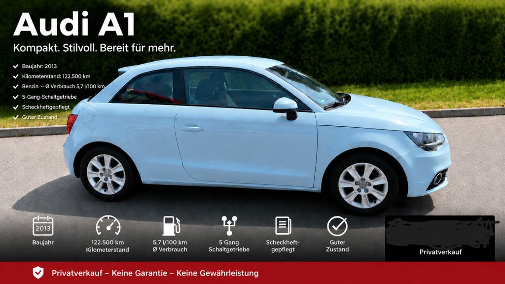 Audi A1 122.500 km 7.888 &euro; Landshut 84028