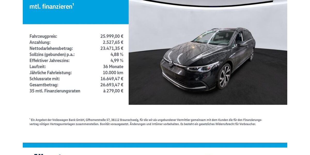 VW Golf 59.188 km 25.999 &euro; Mühlhausen/Thüringen 99974