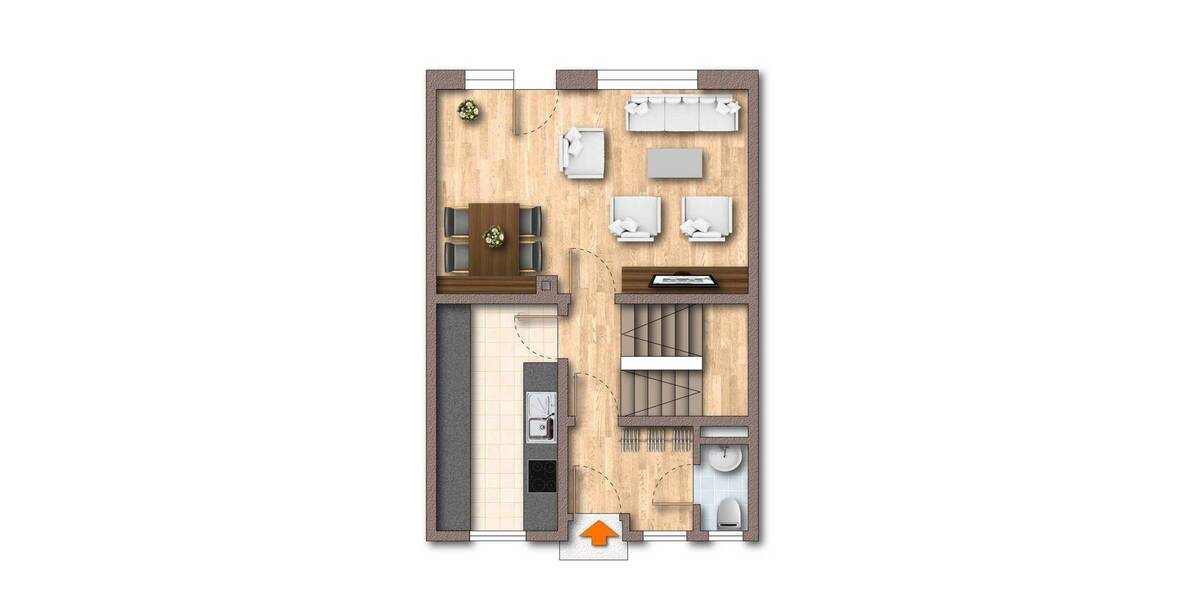 Reihenmittelhaus Friedrichshafen - 5 Zimmer, 110 m&sup2;, 469.000&euro; | Angebot:26842172