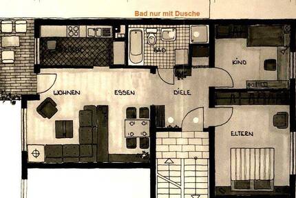 Wohnung Bad Kreuznach - 3 Zimmer, 75 m&sup2;, 685&euro; | Angebot:26798423