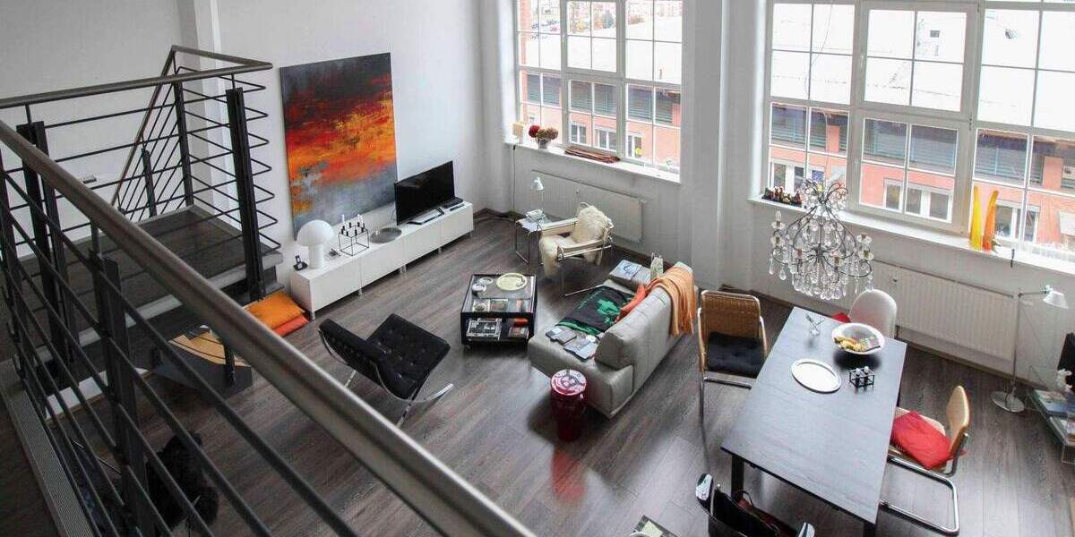 Traumhafte Loftwohnung auf 2 Etagen im Industrial Flair in zentraler Lage Forchheims - Denkmalschutz 2 zimmer