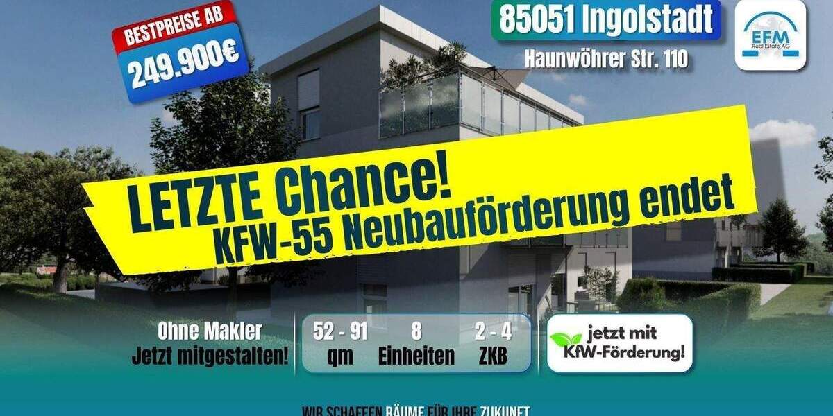 Terrassenwohnung Ingolstadt Münchener Straße - 3 Zimmer, 459.900&euro; | Angebot:26695798