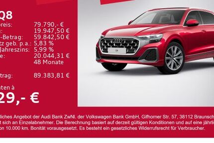 Audi Q8 18.783 km 77.780 &euro; Gersthofen 86368