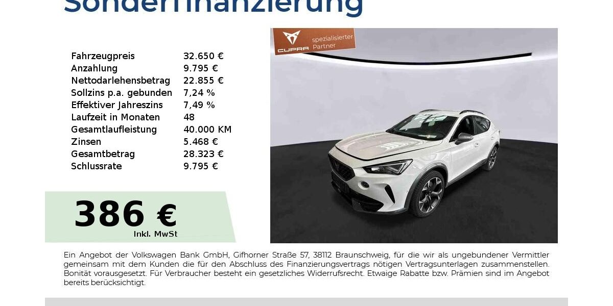 Cupra Formentor 25.450 km 32.650 &euro; Nürnberg 90441