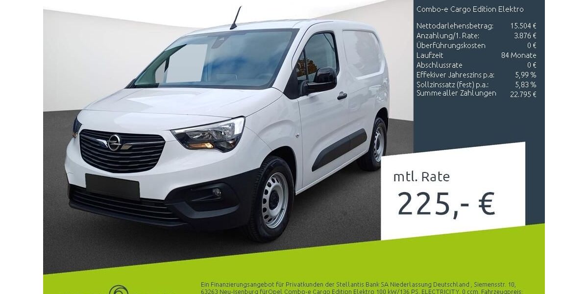 Opel Combo Electric 10.348 km 18.880 &euro; Borken 46325