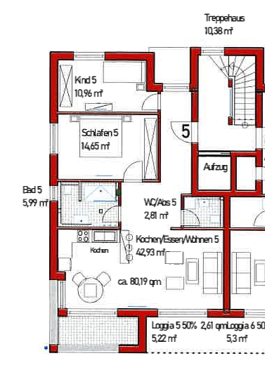 Wohnung zum Kaufen in Bad Schönborn 449.100 € 80.19 m²