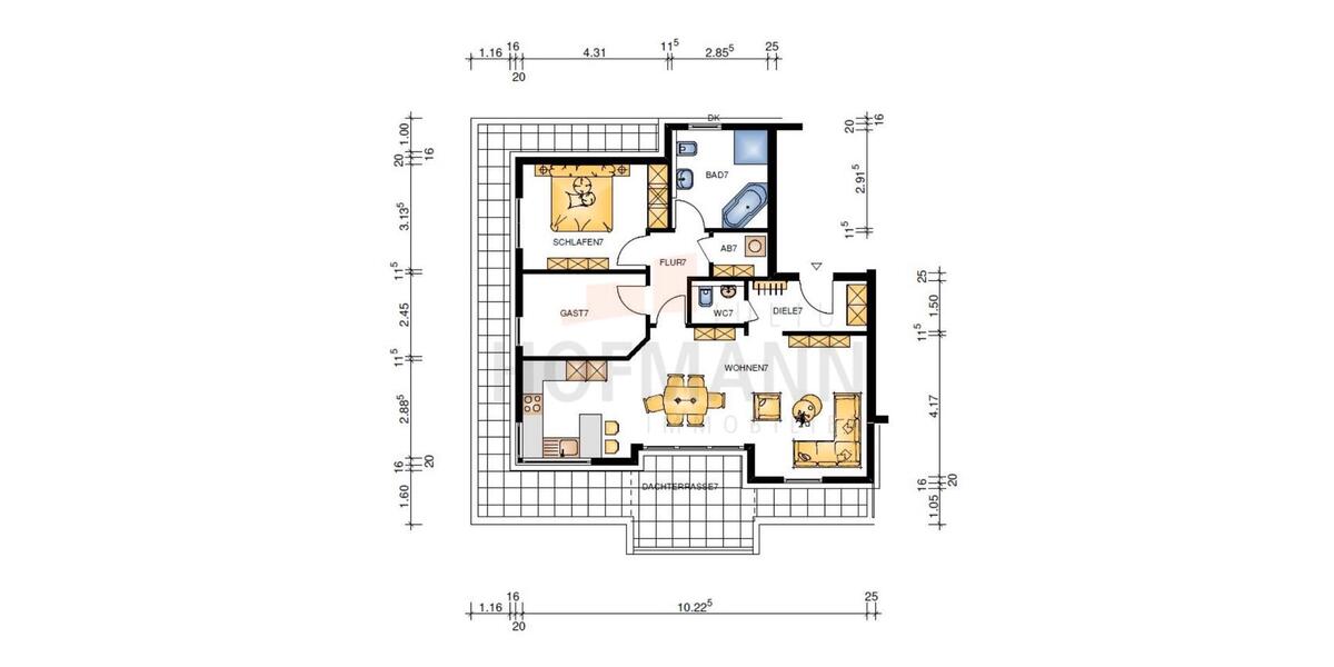 3 Zimmer Penthouse in Dittelbrunn zu vermieten 3 zimmer