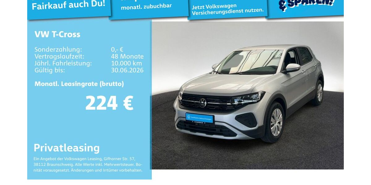VW T-Cross 8.702 km 17.999 &euro; Mannheim 68309