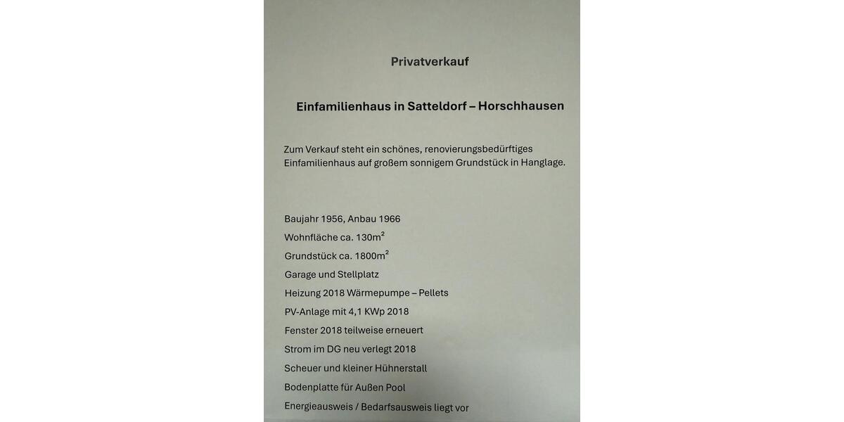 Einfamilienhaus Satteldorf - 241.000&euro; | Angebot:26151303