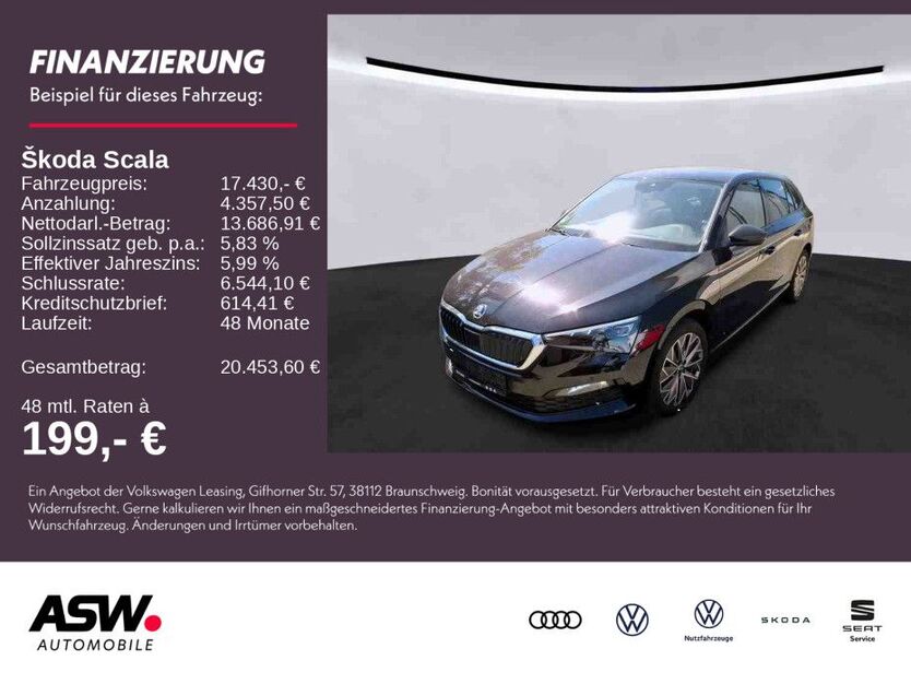 Skoda Scala 48.500 km 17.430 € Weinsberg 74189