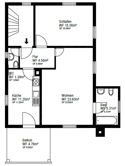Mehrfamilienhaus, Wohnhaus Waiblingen Hegnach - 400.000&euro; | Angebot:26258665