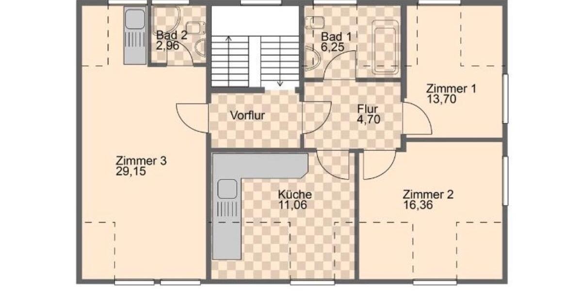 Dachgeschoßwohnung Wiesbaden Klarenthal - 4 Zimmer, 85 m&sup2;, 299.000&euro; | Angebot:25047580