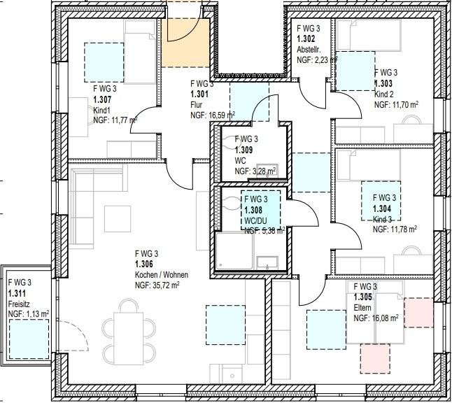 Etagenwohnung Lotte - 5 Zimmer, 116 m&sup2;, 1.276&euro; | Angebot:26490878