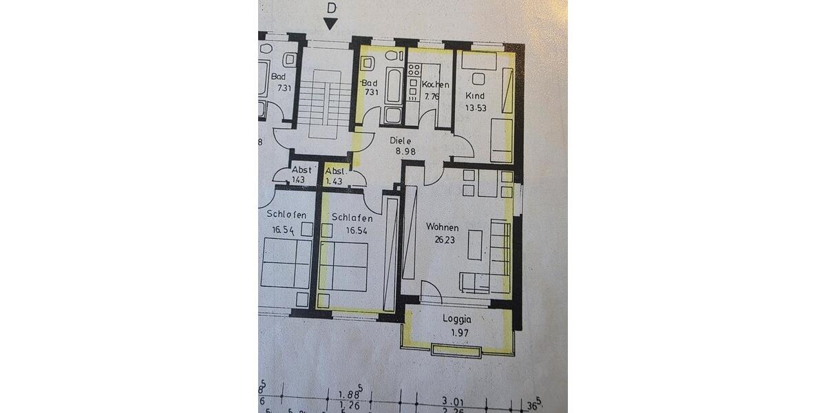Etagenwohnung Harsum - 3 Zimmer, 84 m&sup2;, 225.000&euro; | Angebot:25377751