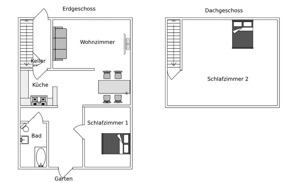 Doppelhaushälfte Flensburg - 3 Zimmer, 100 m&sup2;, 250.000&euro; | Angebot:25590229