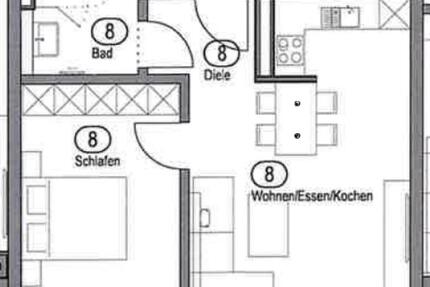 Wohnung Viechtach - 2 Zimmer, 56 m&sup2;, 644&euro; | Angebot:26423260