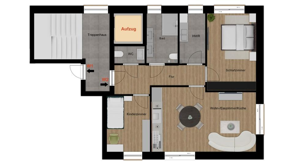 Neubau! 3-Zimmer Wohnung im EG in Bad Bentheim zur Miete! 3 zimmer