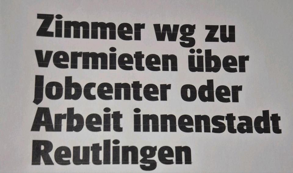 Etagenwohnung Reutlingen - 1 Zimmer, 15 m&sup2;, 480&euro; | Angebot:24873273
